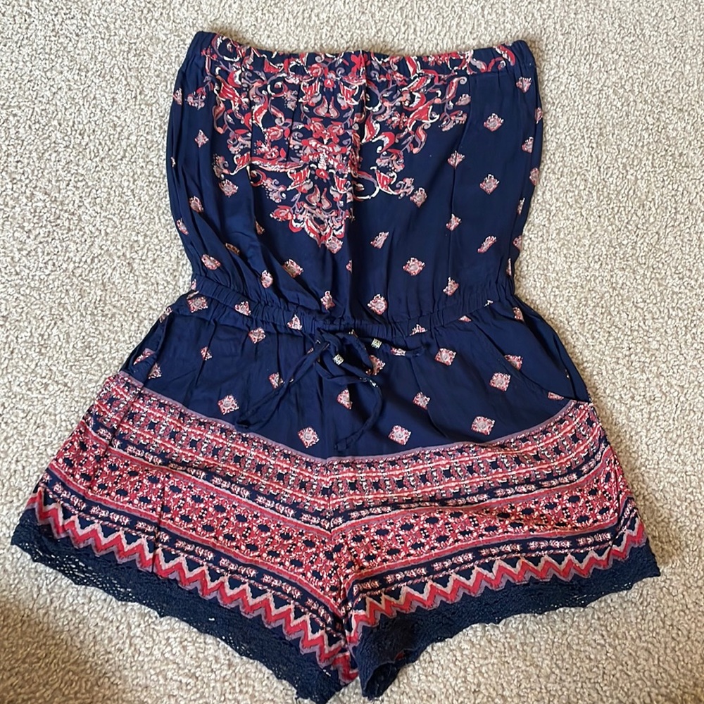 Boho sleeveless romper